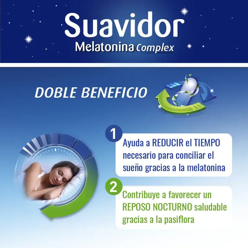 Suavidor Complexe de Mélatonine, 30 Comprimés