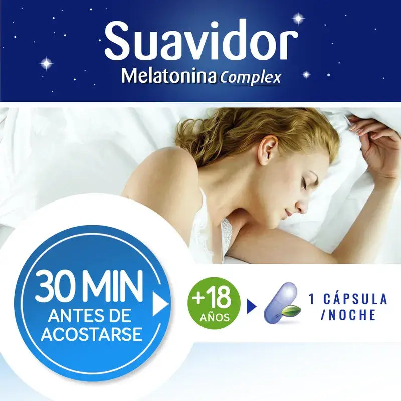 Suavidor Complexe de Mélatonine, 30 Comprimés
