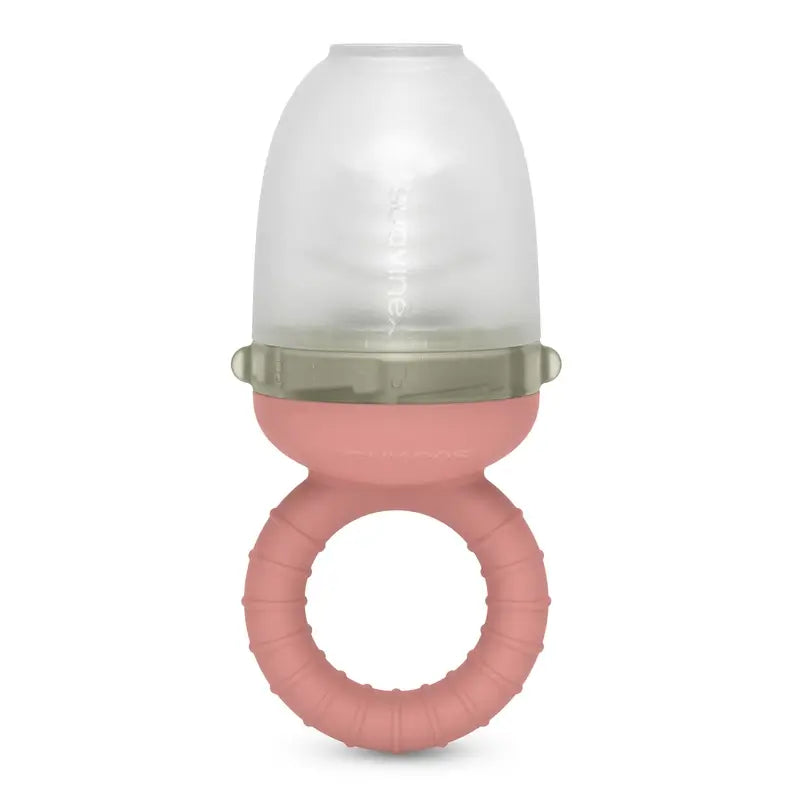 Suavinex Mangeoire en silicone anti-suffocation, +6 mois, rose