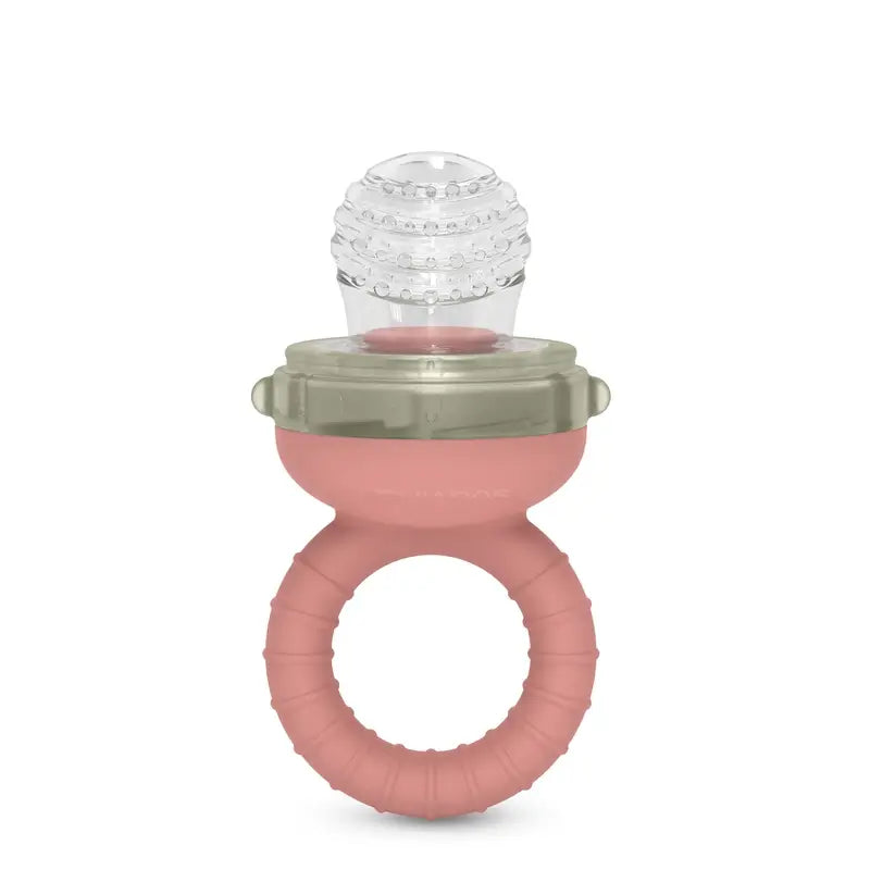 Suavinex Mangeoire en silicone anti-suffocation, +6 mois, rose