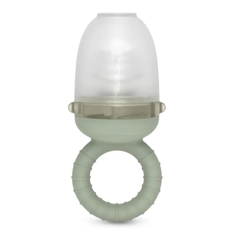 Suavinex Mangeoire en silicone anti-suffocation, +6 mois, vert