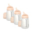 Suavinex Biberon Anti-colique Zero Zero 270 Ml, débit moyen (M), +3 mois, équitable, 3 unités