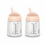 Suavinex Biberon anti-colique Zero Zero 180 Ml, débit adaptable (A), +0 mois, Fair , pack 2