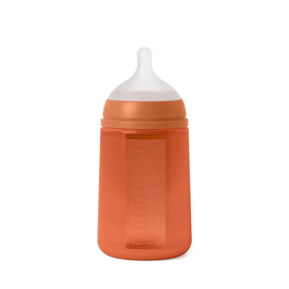 Biberon Suavinex avec biberon en silicone 240 ml, tétine physiologique Sx Pro, débit moyen (M). +3 Mois. Colour Essence, Tile