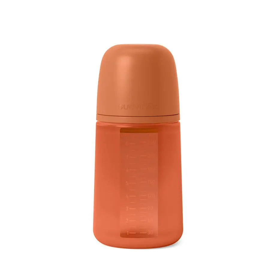 Biberon Suavinex avec biberon en silicone 240 ml, tétine physiologique Sx Pro, débit moyen (M). +3 Mois. Colour Essence, Tile