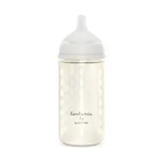 Suavinex Glass Bottle 240 Ml. Sx Pro Physiological Silicone Teat. Medium Flow Bottle. +3 Months. Bonhomia, Beige