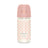 Suavinex Bouteille en verre 240 Ml. Tétine en silicone Sx Pro Physiologique. Biberon à débit moyen. +3 mois. Bonhomia, Rose