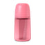 Biberon en silicone Suavinex 240 ml, débit moyen (M), +3 mois, Fuchsia
