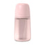 Biberon en silicone Suavinex 240 ml, débit moyen (M), +3 mois, eau de rose