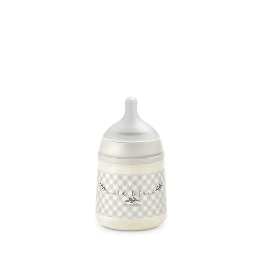 Suavinex Tétine pour biberon Sx Pro Slow Flow (S) +0 mois Wild&Free Beige, 150 ml