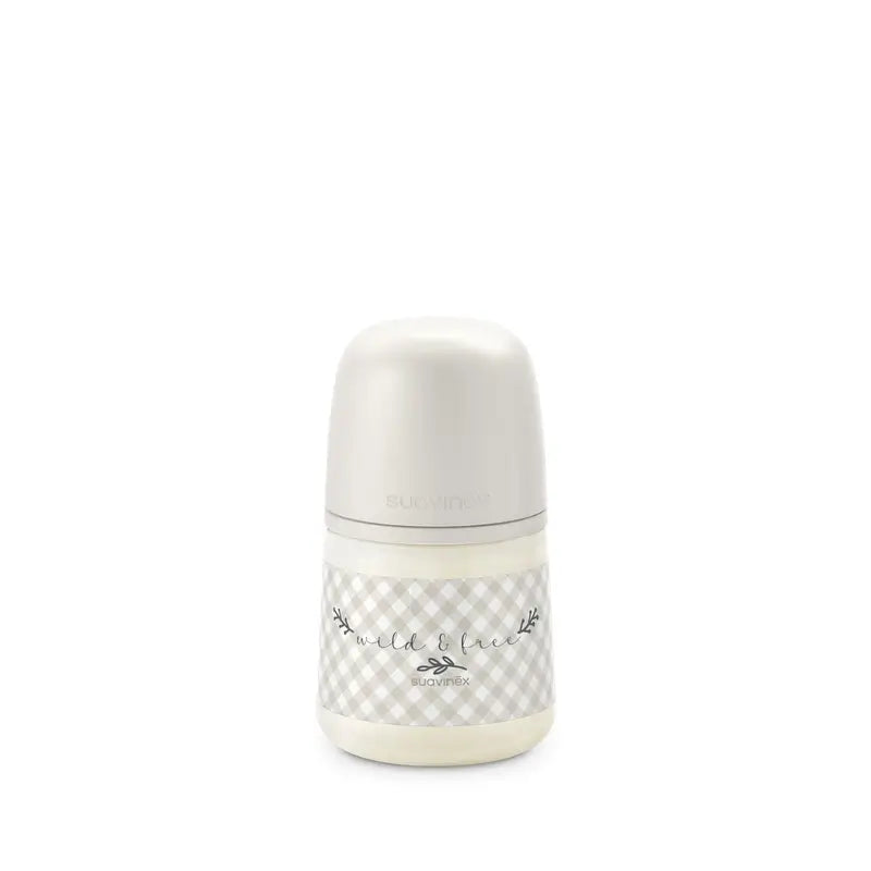 Suavinex Tétine pour biberon Sx Pro Slow Flow (S) +0 mois Wild&Free Beige, 150 ml