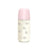 Suavinex Biberon en verre 240 ml, débit moyen (M), +3 mois, Poésie rose