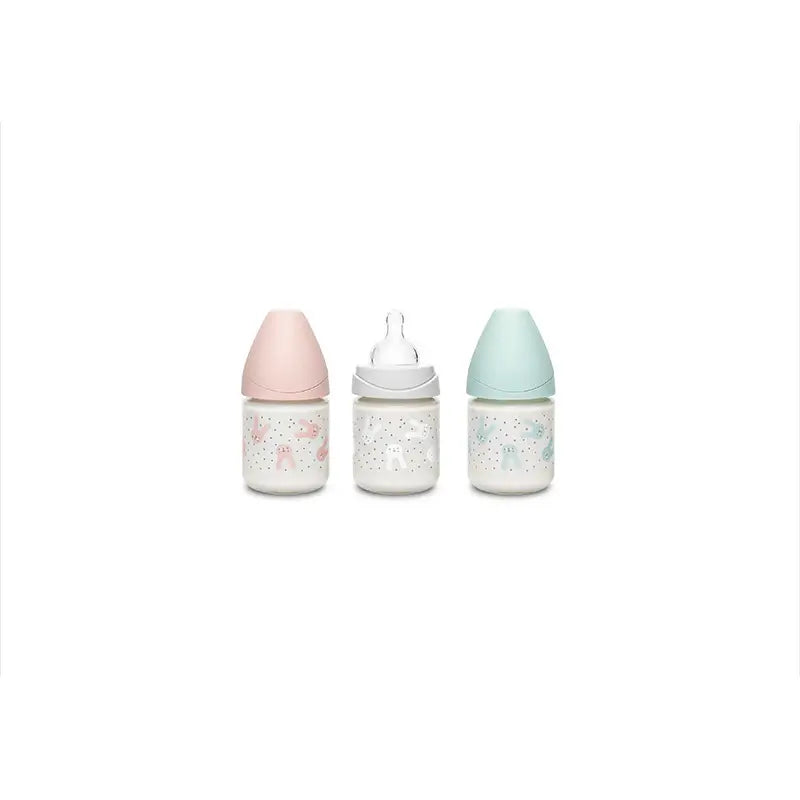 Biberon Suavinex Premium Rabbit Colour Grey, 120 ml