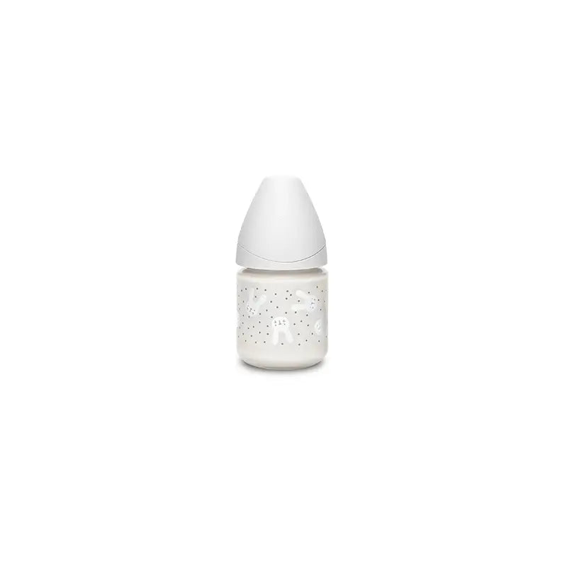Suavinex Baby Bottle Premium Rabbit Colour Grey, 120 ml