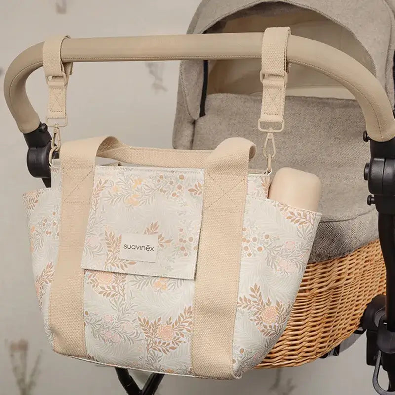 Suavinex Baby Trolley Bag Sac à pain Poetry Print Beige