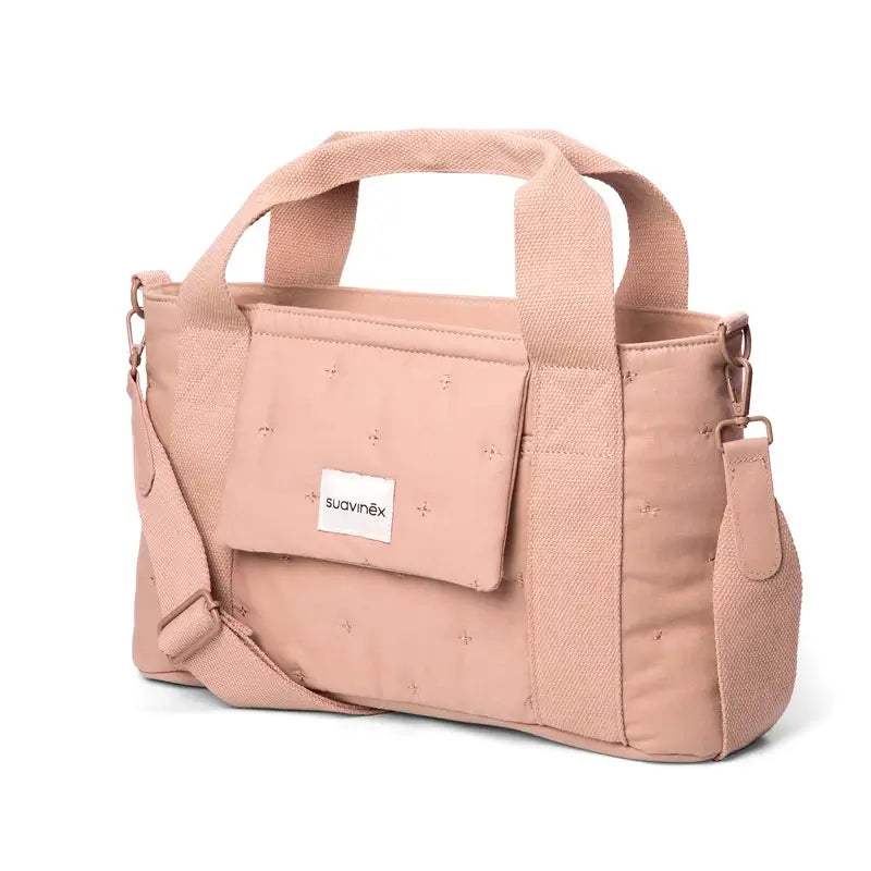 Suavinex Baby Trolley Bag Rectangulaire Sac à Pain Poésie Rose
