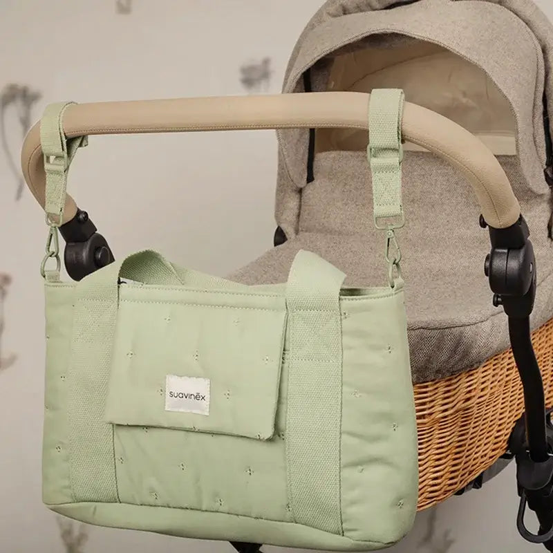 Suavinex Corbeille à pain rectangulaire Poésie verte Porte-bébé