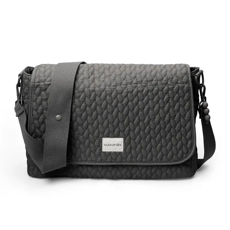 Sac à bandoulière de maternité Suavinex, gris