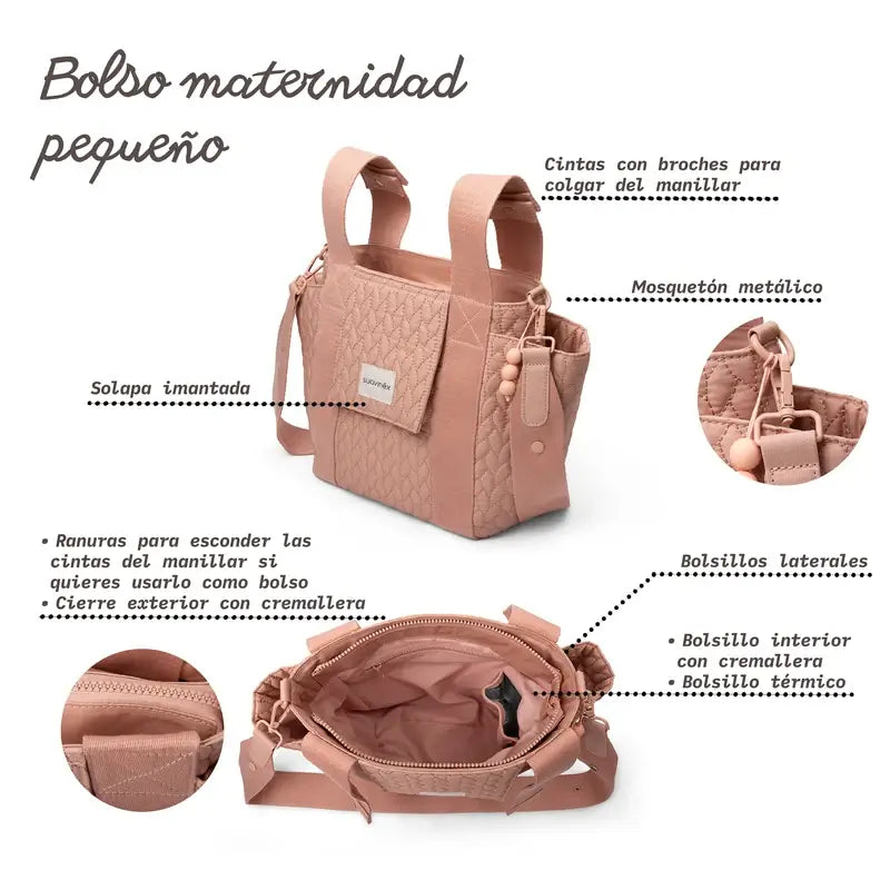 Sac d'organisation Suavinex, rose