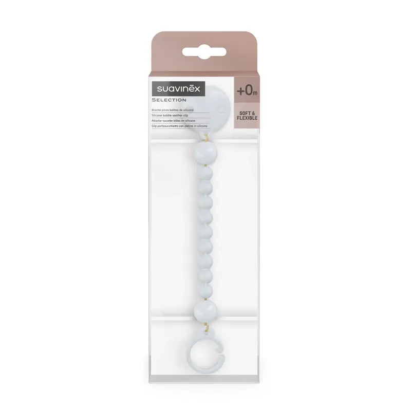 Pince en silicone Suavinex, Bleu Ballad