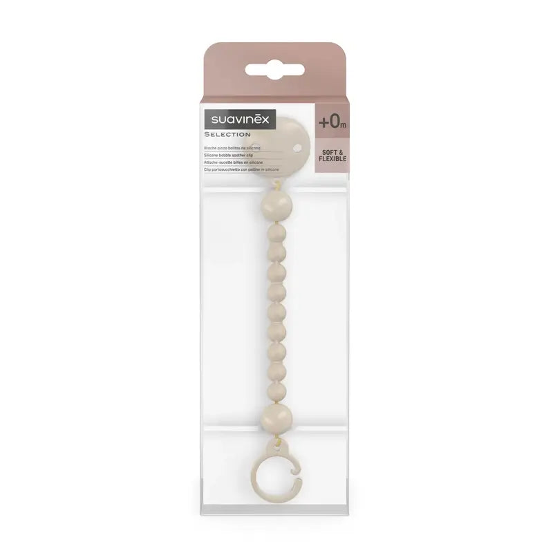 Pince en silicone Suavinex, crème irlandaise