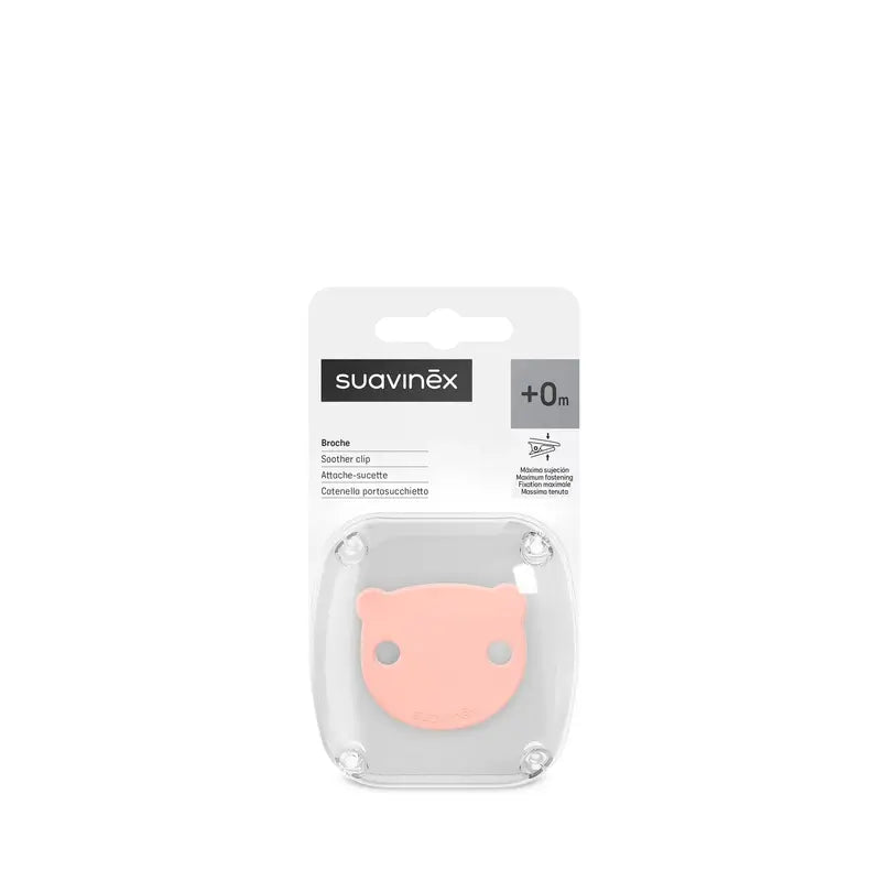 Suavinex Attache sucette +0 mois Rose Wild&Free