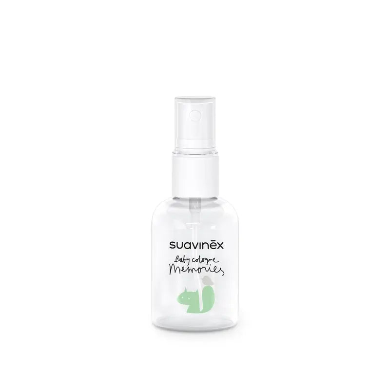 Suavinex Layette pour bébé avec Baby Cologne Memories 100 Ml + Travel Format 50 + Baby Soft Toy