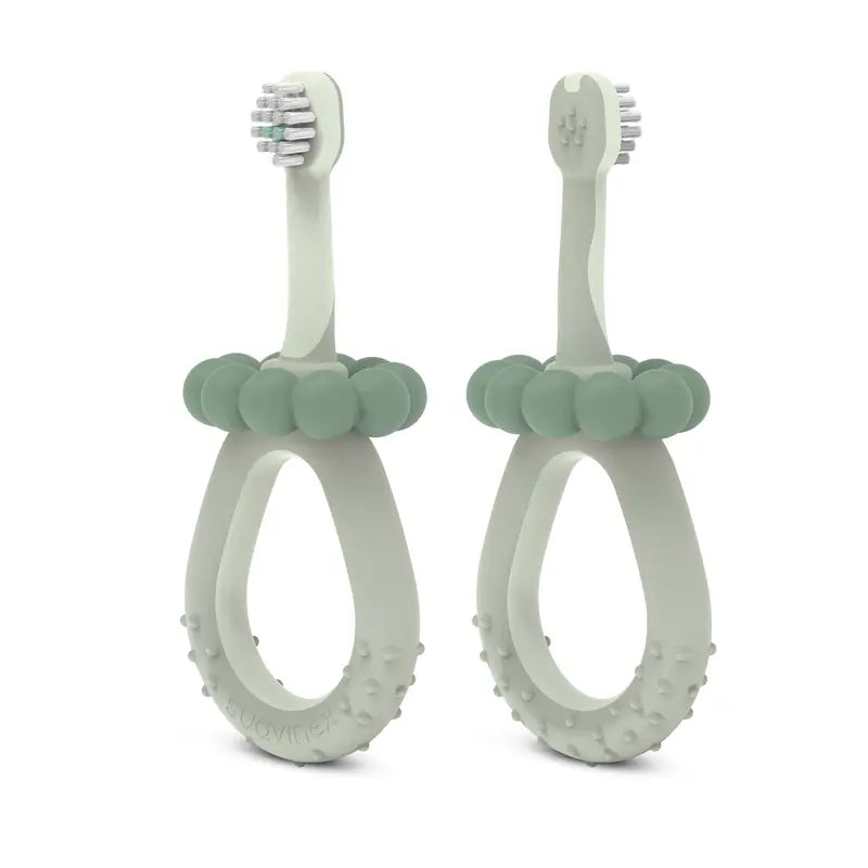 Brosse à dents Suavinex pour bébés 0-2 ans, verte