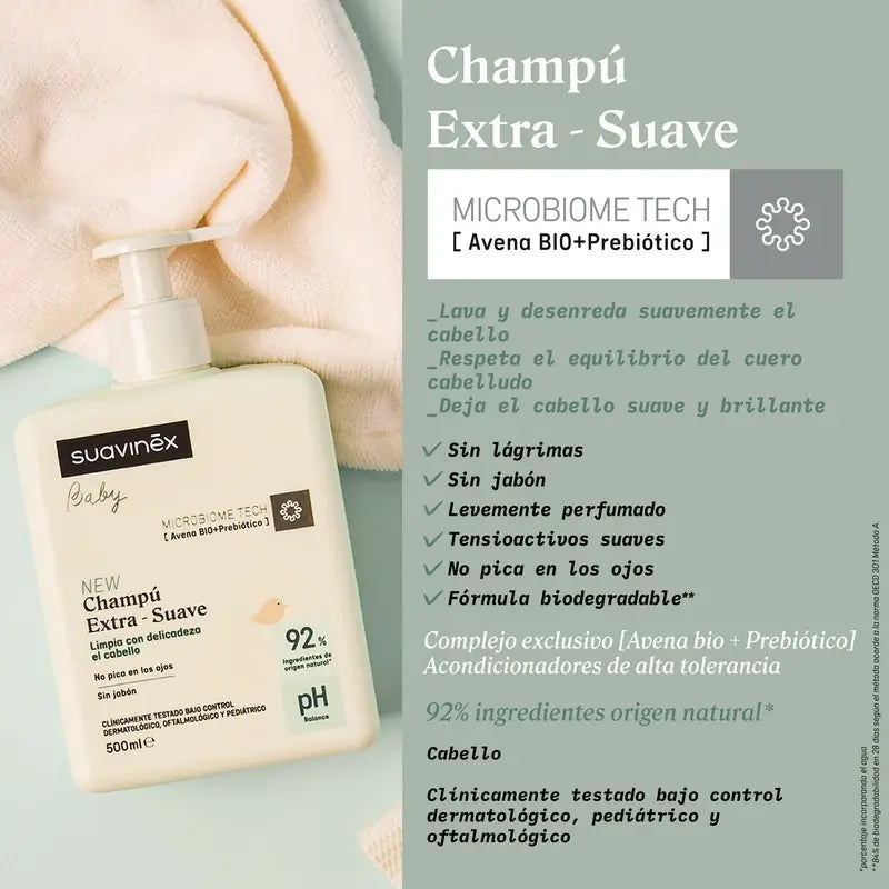 Suavinex Shampooing Extra Doux, 500 Ml