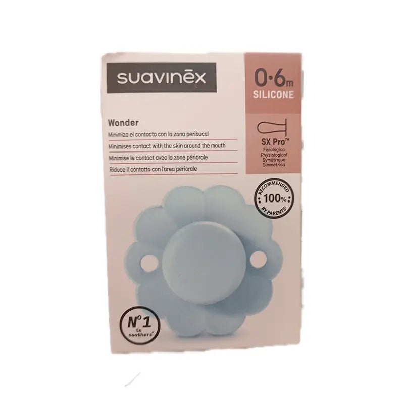 Suavinex Sucette 0/6 moisTétine en silicone physiologique