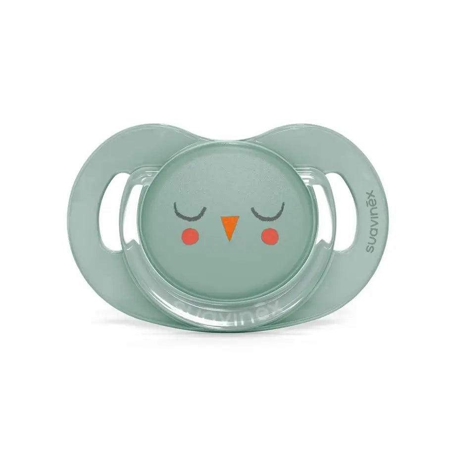 Suavinex Premium Soother For Babies 6-18 Months. Soother With Physiological Silicone Teat Sx Pro. Bonhomia, Green