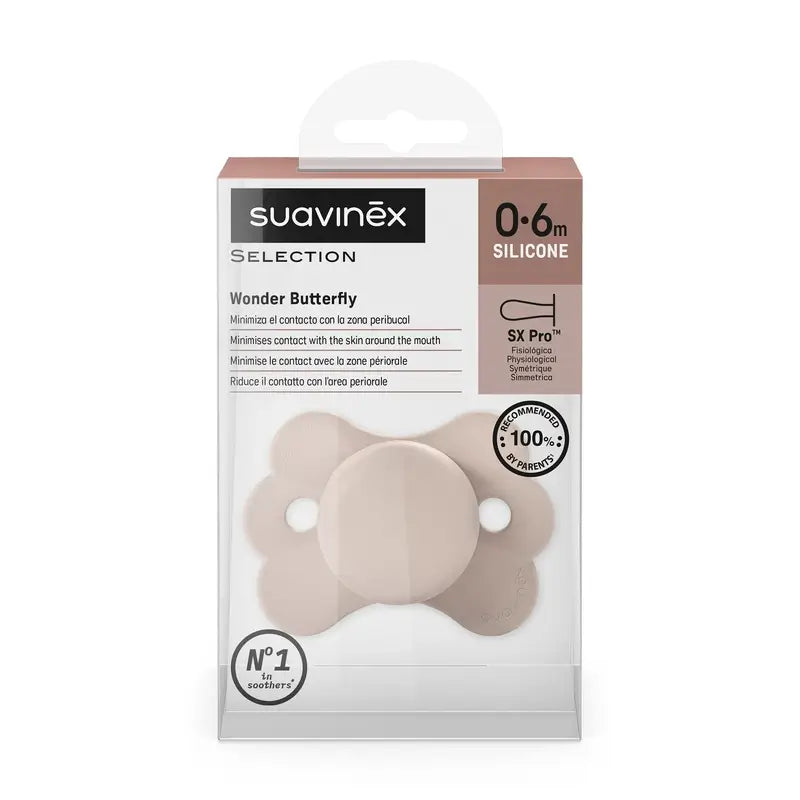 Suavinex Sucette Sx Pro 0/6 Mois, Wonderland Pink Plain