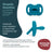 Suavinex Sucette en silicone Physiological Sx Pro, 0/6 mois, Deep Ocean