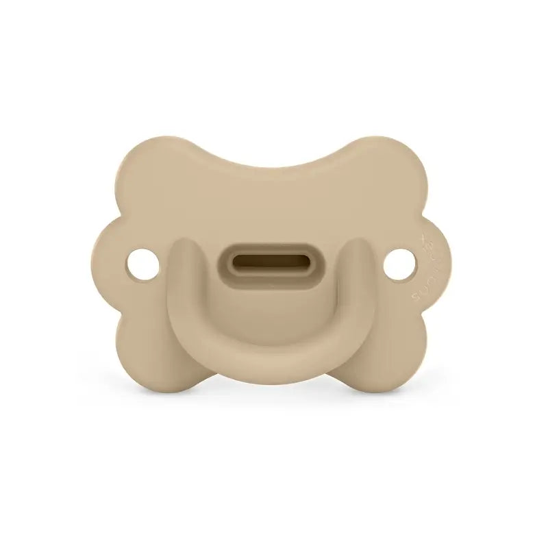 Suavinex Sucette All Silicone Soother Sx Pro, 0/6 mois, Irish Cream Butterfly