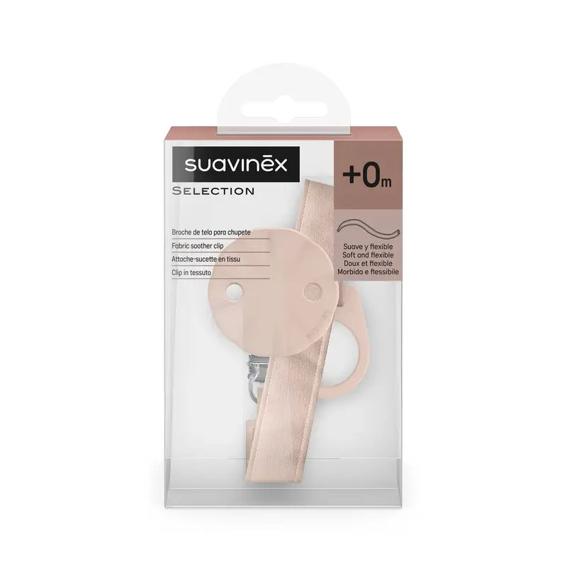 Suavinex Sucette en tissu +0 mois, Wonderland Pink