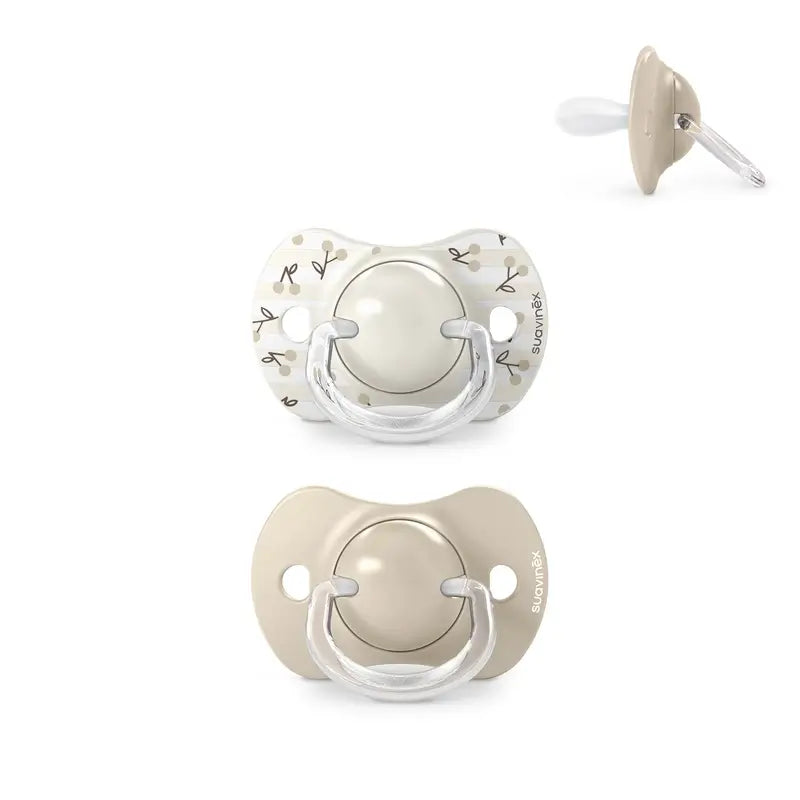 Suavinex Sucettes Sx Pro Teat 0/6 Mois Birdies Beige, 2 unités