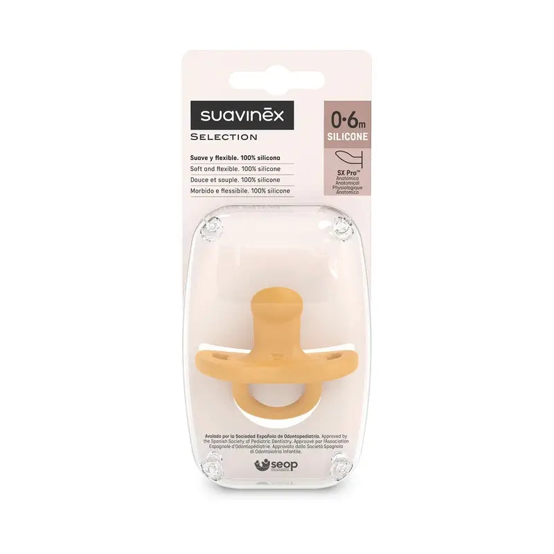 Suavinex Sucettes Tétine Sx Pro 0/6 Mois Colour Essence Mustard