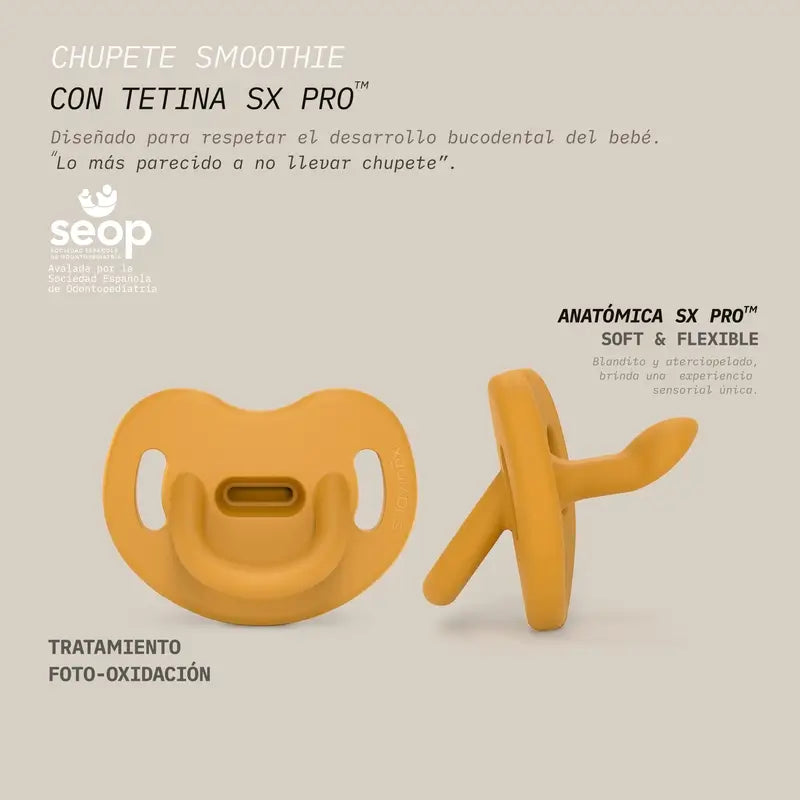 Suavinex Sucettes Tétine Sx Pro 0/6 Mois Colour Essence Mustard