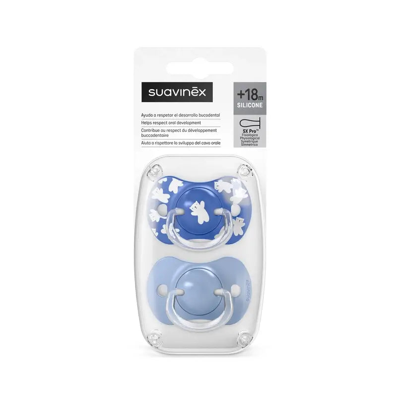 Suavinex Sucettes Sx Pro Teat +18 Months Wild&Free Green, 2 unités