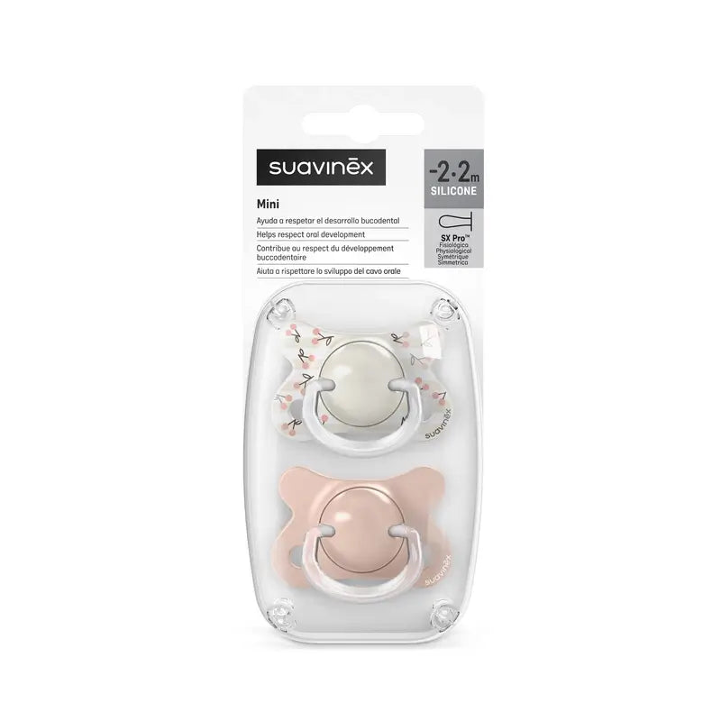 Suavinex Sucettes Tétine Sx Pro -2/2 Mois Birdies Pink, 2 unités