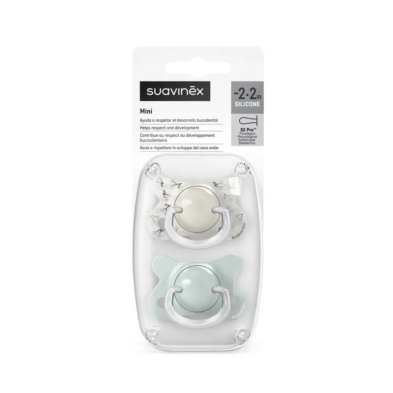 Suavinex Tétine Sx Pro -2/2 Mois Birdies Green, 2 unités