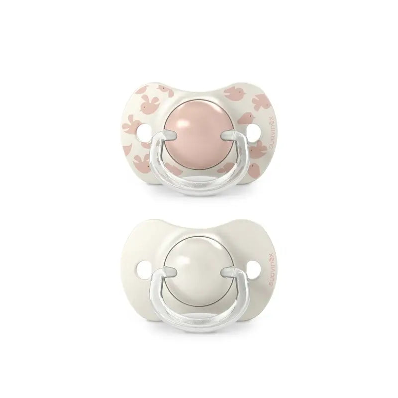 Suavinex Sucettes Tétine Sx Pro 6/18 Mois Birdies Pink, 2 unités