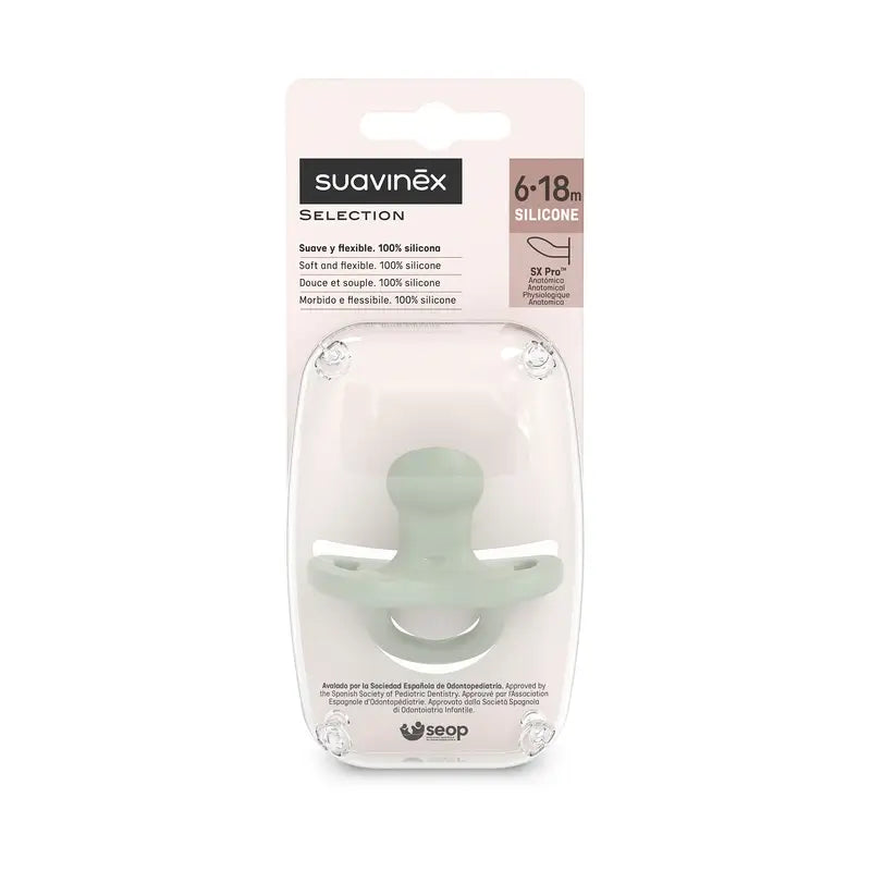 Suavinex Sucettes Tétine Sx Pro 6/18 Mois Couleur Essence Vert
