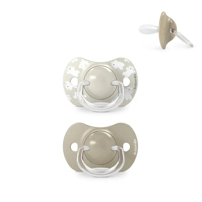 Suavinex Sucettes Sx Pro Teat 6/18 Mois Wild&Free Beige, 2 unités