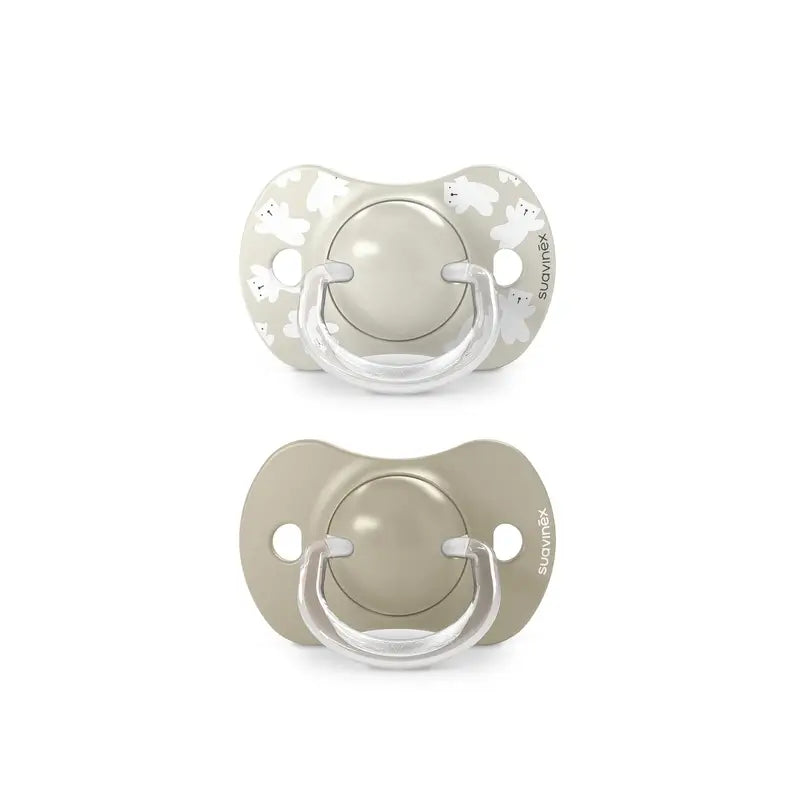 Suavinex Sucettes Sx Pro Teat 6/18 Mois Wild&Free Beige, 2 unités
