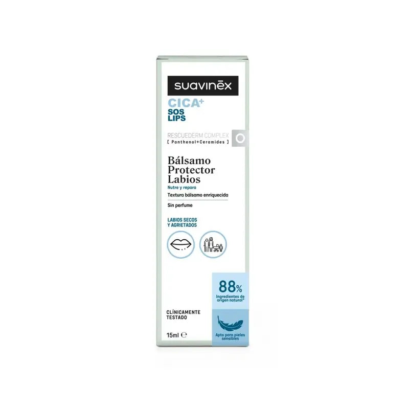 Suavinex Cica Baume réparateur pour les lèvres 15 ml +0M