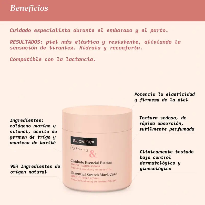 Suavinex Crème Vergetures Grossesse, 400 ml
