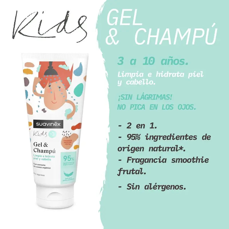 Suavinex Gel-Shampooing 3 à 10 ans, 200 Ml