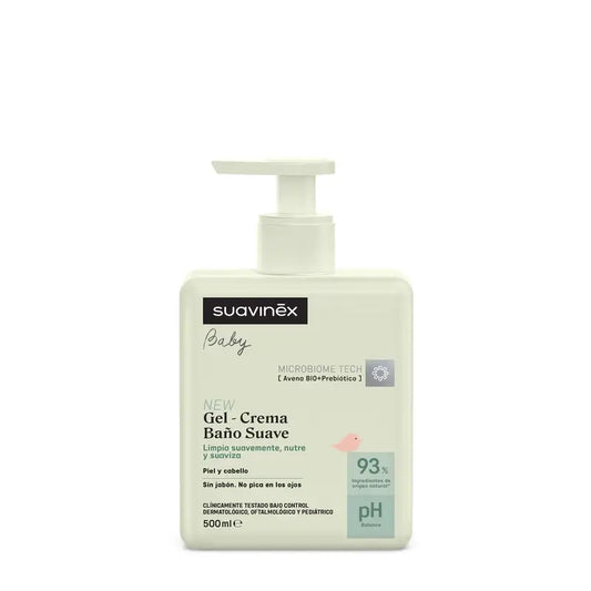 Suavinex Gel - Crème de bain douce pour bébé, 500 Ml