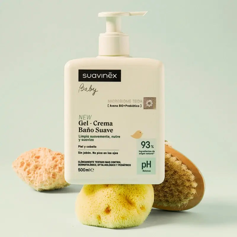 Suavinex Gel - Crème de bain douce pour bébé, 500 Ml